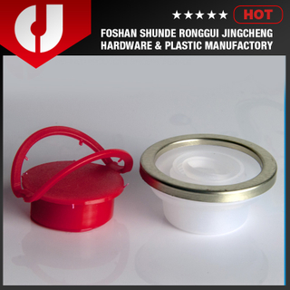 42mm Tin Plate Container Closure with Metal Ring, Pull Out Caps Manufacture China